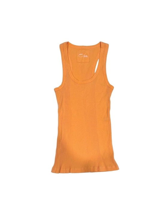 aerie Tops - Aerie Orange Ribbed Scoop Neck Racerback Tank Top Small